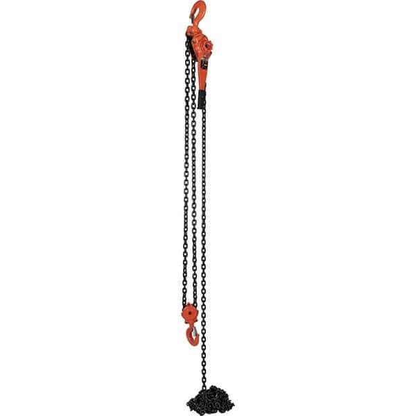 Vestil - 12,000 Lb Lifting Capacity, 20' Lift Height, Lever Hoist - Made from Chain - All Tool & Supply