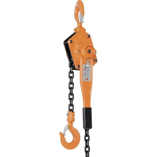 Vestil - 6,000 Lb Lifting Capacity, 5' Lift Height, Lever Hoist - Made from Chain - All Tool & Supply