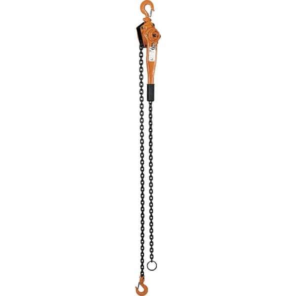 Vestil - 3,000 Lb Lifting Capacity, 10' Lift Height, Lever Hoist - Made from Chain - All Tool & Supply