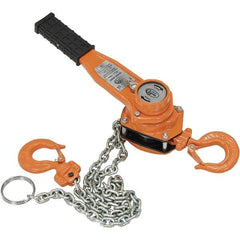 Vestil - 1,500 Lb Lifting Capacity, 5' Lift Height, Lever Hoist - Made from Chain - All Tool & Supply