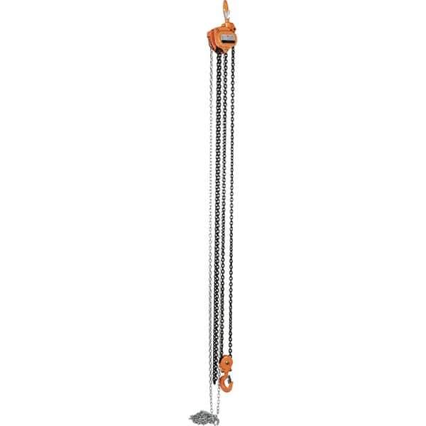 Vestil - 6,000 Lb Lifting Capacity, 15' Lift Height, Hand Hoist - Made from Chain - All Tool & Supply