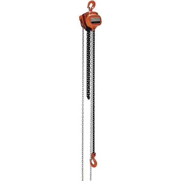 Vestil - 4,000 Lb Lifting Capacity, 10' Lift Height, Hand Hoist - Made from Chain - All Tool & Supply