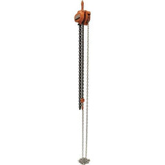 Vestil - 3,000 Lb Lifting Capacity, 10' Lift Height, Hand Hoist - Made from Chain - All Tool & Supply