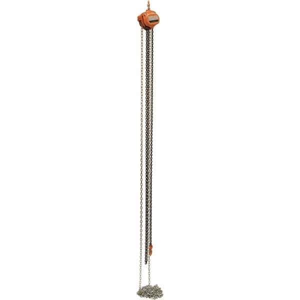 Vestil - 1,000 Lb Lifting Capacity, 20' Lift Height, Hand Hoist - Made from Chain - All Tool & Supply