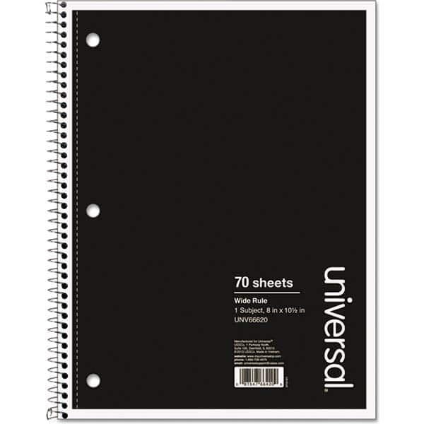 UNIVERSAL - Note Pads, Writing Pads & Notebooks Writing Pads & Notebook Type: Notebook Size: 10-1/2 x 8 - All Tool & Supply