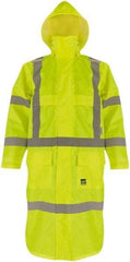 Viking - Size M, High Visibility Lime, Coat - 40" Chest, 2 Pockets, Detachable Hood, Hook & Loop Wrist - All Tool & Supply