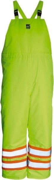 Viking - Size XL, High Visibility Lime, Cold Weather Bib Overall - Hook & Loop Ankle - All Tool & Supply