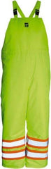 Viking - Size XL, High Visibility Lime, Cold Weather Bib Overall - Hook & Loop Ankle - All Tool & Supply