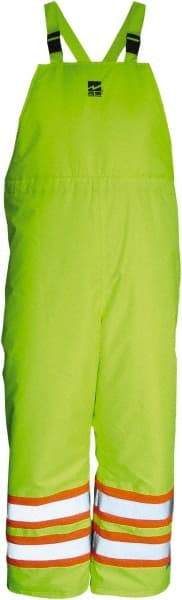 Viking - Size L, High Visibility Lime, Cold Weather Bib Overall - Hook & Loop Ankle - All Tool & Supply