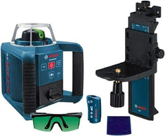 Bosch - 650' Measuring Range, 1/8" at 100' Accuracy, Self-Leveling Horizontal & Vertical Rotary Laser - ±5° Self Leveling Range, 1 Beam, 2-D Battery Included - All Tool & Supply