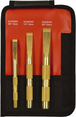 Mayhew - 3 Piece Brass Scraper Chisel Set - Sizes Included 3/8 to 5/8" - All Tool & Supply