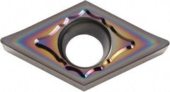 Kyocera - DCGT3252 AH Grade PDL025 Carbide Turning Insert - Al2O3 Finish, 55° Diamond, 3/8" Inscr Circle, 5/32" Thick, 1/32" Corner Radius - All Tool & Supply