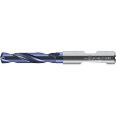 Walter-Titex - 3.3mm 140° Solid Carbide Screw Machine Drill Bit - Right Hand Cut, 20mm Flute Length, 62mm OAL, Straight Shank with Weldon Flat, Through Coolant - All Tool & Supply