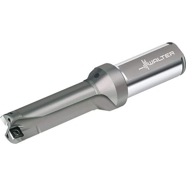 Walter - 75mm Max Drill Depth, 3xD, 25mm Diam, Indexable Insert Drill - 2 Inserts, 25mm Shank Diam, Straight Shank - All Tool & Supply