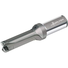 Walter - 48mm Max Drill Depth, 3xD, 16mm Diam, Indexable Insert Drill - 2 Inserts, 25mm Shank Diam, Straight Shank - All Tool & Supply