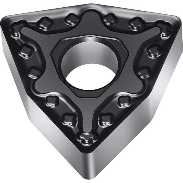 Walter - WNMG332 MM5 Grade WSM30S Carbide Turning Insert - TiALN/Al2O3 Finish, 80° Trigon, 3/8" Inscr Circle, 3/16" Thick, 0.031" Corner Radius - All Tool & Supply