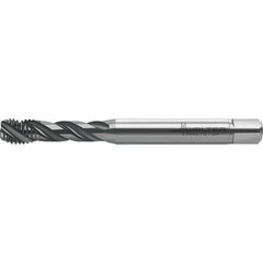 Walter-Prototyp - M10x1.50 Metric 3 Flute 6HX Semi-Bottoming Spiral Flute Tap - High Speed Steel, TiAlN Finish, 100mm OAL, Right Hand Flute, Right Hand Thread, Series TC121 - All Tool & Supply