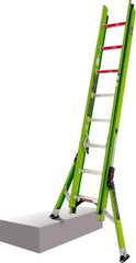 Little Giant Ladder - 16' High, Type IAA Rating, Fiberglass Extension Ladder - 375 Lb Capacity, 14' Working Length - All Tool & Supply