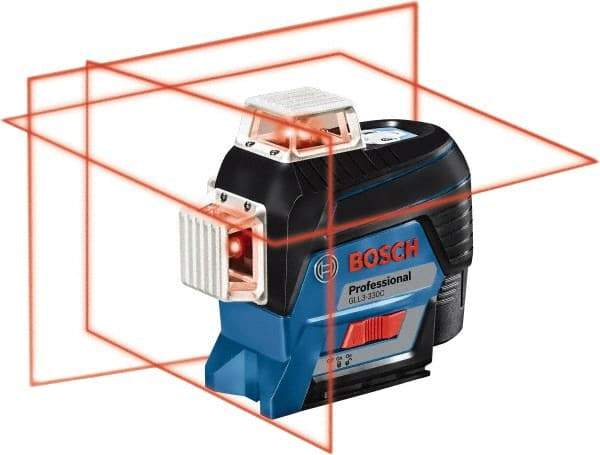 Bosch - 3 Beam 200' Max Range Self Leveling Line Laser - 3/32" at 30' Accuracy, Battery Included - All Tool & Supply