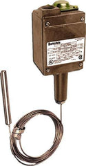 Barksdale - -50 to 150°F Remote Mount Temperature Switch - 3/8 x 4-15/32 Capillary, Copper, ±1% of mid-60% of F.S. - All Tool & Supply