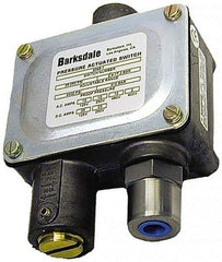 Barksdale - 200 to 3,000 psi Adjustable Range, 10,000 Max psi, Sealed Piston Pressure Switch - 1/4 NPT Female, Screw Terminals, SPDT Contact, 416SS Wetted Parts, 2% Repeatability - All Tool & Supply