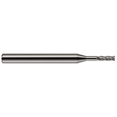 Harvey Tool - 3/32", 0.279" LOC, 1/8" Shank Diam, 1-1/2" OAL, 4 Flute, Solid Carbide Square End Mill - Exact Industrial Supply