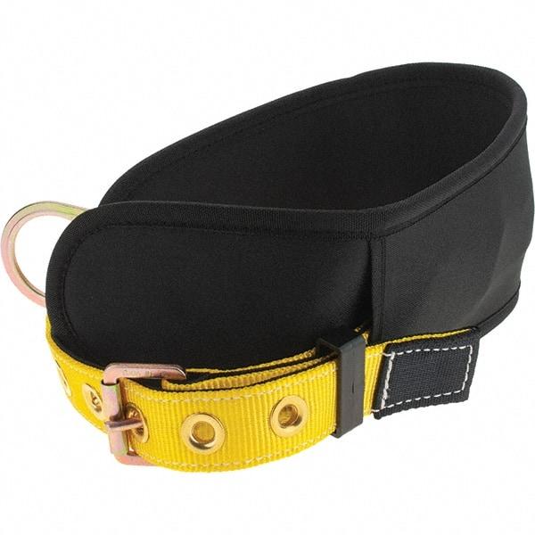 PRO-SAFE - Size S, 32 to 40" Waist, Single D-Ring Style Body Belt - Polyester Webbing, Tongue Buckle Connection - All Tool & Supply