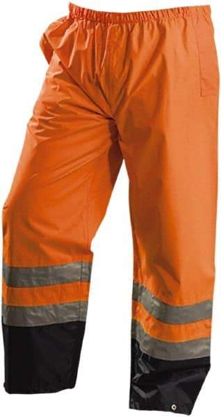 OccuNomix - Size L, High Visibility Yellow, Rain Pants - 2 Pockets, Open Ankle - All Tool & Supply