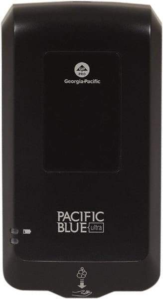 Georgia Pacific - 1000 to 1200 mL Foam Hand Sanitizer Dispenser - Automatic Operation, Plastic, Wall Mounted, Black - All Tool & Supply