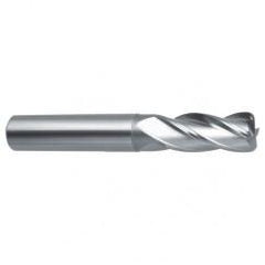 6mm Dia. x 57mm Overall Length 4-Flute Square End Solid Carbide SE End Mill-Round Shank-Center Cut-Uncoated - All Tool & Supply