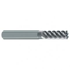 6mm Dia. - 57mm OAL - 45° Helix Bright Carbide End Mill - 6 FL - All Tool & Supply