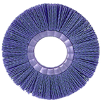 4" Diameter - Crimped Filament Narrow Face Wheel - 0.026/120 Grit - 1/2-3/8" Arbor - All Tool & Supply