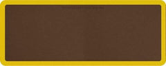 Smart Step - 5' Long x 2' Wide, Dry Environment, Anti-Fatigue Matting - Brown with Yellow Borders, Urethane with Urethane Sponge Base, Beveled on All 4 Sides - All Tool & Supply