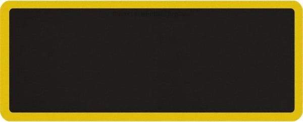 Smart Step - 5' Long x 2' Wide, Dry Environment, Anti-Fatigue Matting - Black with Yellow Borders, Urethane with Urethane Sponge Base, Beveled on All 4 Sides - All Tool & Supply