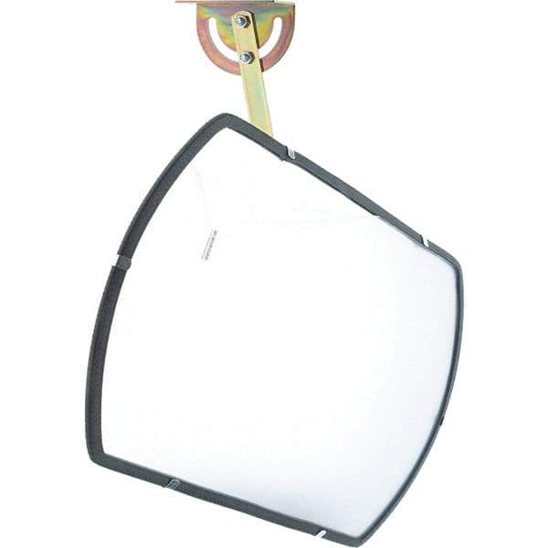 PRO-SAFE - Indoor Rectangular Convex Safety, Traffic & Inspection Mirrors - Acrylic Lens, Fiberboard Backing, 26" High - All Tool & Supply