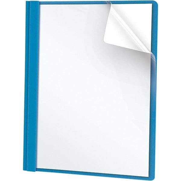 UNIVERSAL - 11" Long x 8-1/2" Wide Report Cover with Tang/Prong Binding - Light Blue - All Tool & Supply