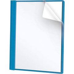 UNIVERSAL - 11" Long x 8-1/2" Wide Report Cover with Tang/Prong Binding - Light Blue - All Tool & Supply