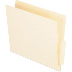 Pendaflex - 12-1/4 x 9-1/2", Letter Size, Manila, File Folders with End Tab - 11 Point Stock - All Tool & Supply