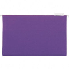 UNIVERSAL - 9-1/2x11-3/4", Legal, Violet, Hanging File Folder - 11 Point Stock, 1/5 Tab Cut Location - All Tool & Supply