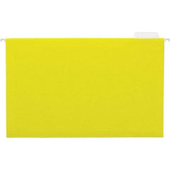 UNIVERSAL - 9-1/2x11-3/4", Legal, Yellow, Hanging File Folder - 11 Point Stock, 1/5 Tab Cut Location - All Tool & Supply