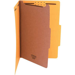 UNIVERSAL - 15 x 10-3/8", Legal, Yellow, Classification Folders with Top Tab Fastener - 25 Point Stock, Right of Center Tab Cut Location - All Tool & Supply