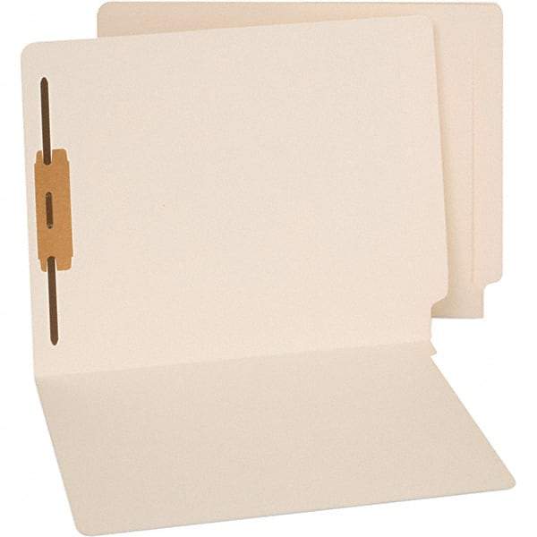 UNIVERSAL - 8-1/2 x 11", Letter Size, Manila, File Folders with End Tab - 11 Point Stock, Straight Tab Cut Location - All Tool & Supply