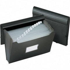 Pendaflex - 13-1/8 x 10-1/4", Letter Size, Black, A-Z Indexed Expanding Files - Assorted Tab Cut Location - All Tool & Supply