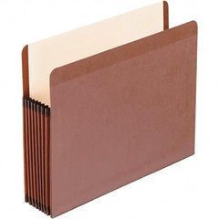 Pendaflex - 11-3/4 x 9-1/2", Letter Size, Brown, Expansion Folders - Straight Tab Cut Location - All Tool & Supply