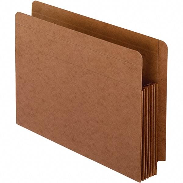 Pendaflex - 12-3/4 x 9-1/2", Letter Size, Brown, Expandable File Folders with Drop Front & End Tab Pocket - Straight Tab Cut Location - All Tool & Supply