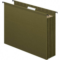 Pendaflex - 12-51/64 x 9-51/64", Letter Size, Standard Green, Hanging Data Binders - 1/5 Tab Cut Location - All Tool & Supply