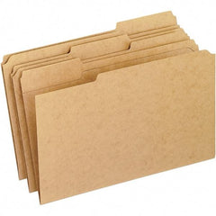 Pendaflex - 15-1/4 x 10", Legal, Brown, File Folders with Top Tab - 11 Point Stock, Assorted Tab Cut Location - All Tool & Supply