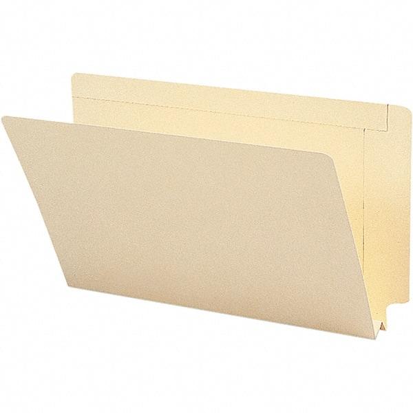 SMEAD - 15-1/4 x 9-1/2", Legal, Manila, File Folders with End Tab - 14 Point Stock, Straight Tab Cut Location - All Tool & Supply