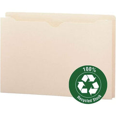 SMEAD - 14-3/4 x 9-1/2", Legal, Manila, File Folders with Top Tab - 11 Point Stock, Straight Tab Cut Location - All Tool & Supply