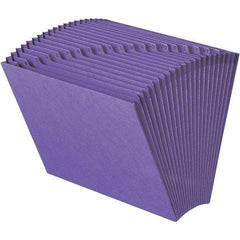 SMEAD - 12 x 10", Letter Size, Purple, A-Z Indexed Expanding Files - Assorted Tab Cut Location - All Tool & Supply